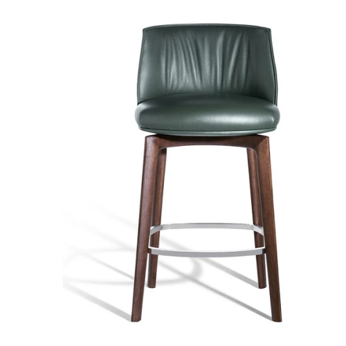 Archibald | Stool with wood base