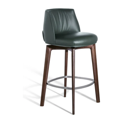 Archibald | Stool with wood base