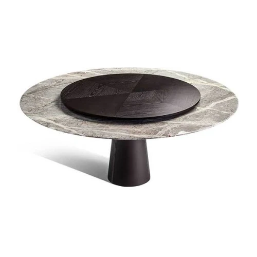 Mesa Due | Table with Lazy Susan